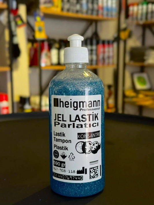 Simli Jel Lastik Tampon Plastik Parlatıcı 500 ml (530 gr)